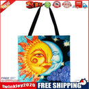 Sun moon Printed Shoulder Shopping Bag Casual Large Tote Handbag 40*40CM