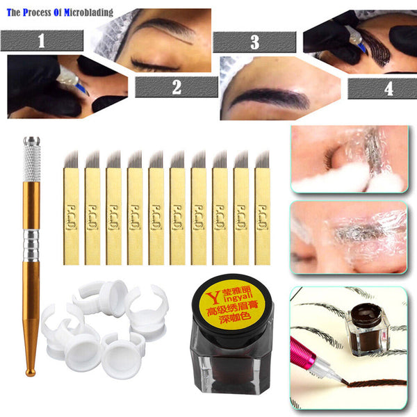 Eyebrow Kit Eyebrow Tattoo Pen Practice Eyebrow Pigment Eyebrow Needle