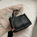 Fashion Nylon Pure Color Shopping Bags Handbag Women Large Capacity Shoulder Bag
