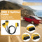 AUTOOL OBD2 OBD II 90 Angled 16Pin Male to Dual Straight Female Y Splitter