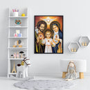 Religious Family Colouring Oil Canvas DIY Hand Painted Paint By Numbers Gift Kit