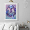 Digital Oil Painting By Numbers Kits Flower DIY Hanger Decor Room Wall Canvas