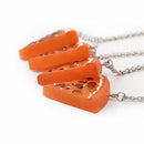 Sisters Best Friends Chain Necklace Pizza Slice Pendant Friendship Family