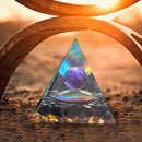 5cm Orgonite Pyramid Heal Reiki Orgone Energy Generator Crystal Stone (H) Newly