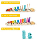 Baby Wood Montessori Count Numbers Matching Early Educational Toys (Number)