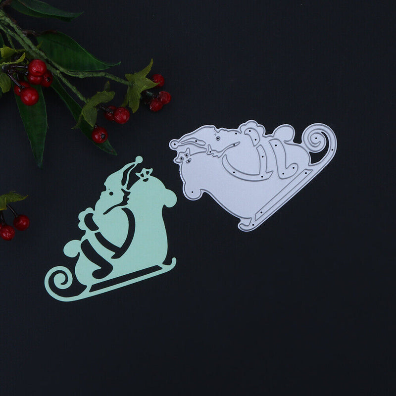 Santa Claus Horse DIY Metal Stencil Scrapbook Embroidery Craft Cutting Die-15015