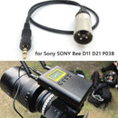 3.5mm Audio Plug XLR 3 Pin for Sony UWP D11 D21 P03B Microphone Sound Recording