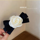 Non-slip Strongly Fixed Headwear Shark Clip Camellia Catch Clip Bow Side Clip