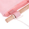 One Layer Pocket Canvas Storage Bag Back Door Wall Hanging Bag (Pink)