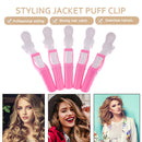 5x Alligator Hair Clips Salon Hairdressing Claw Clamp Salon Hairpins (Pink)