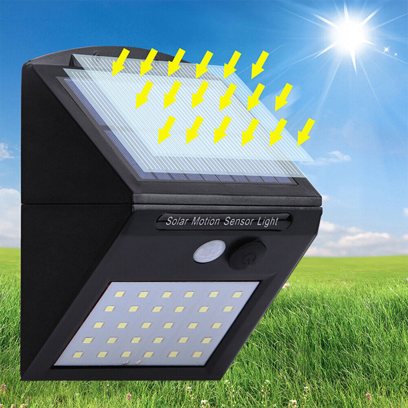 Solar Light Power Wall Waterproof Motion Sensor Lamp Garden Patio Decoration