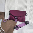 Unisex Nylon Fanny Chest Shoulder Bags Zipper Belt Purses Daily Crossbody Packs