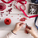 Handicraft Waste Collector Silicone Suctioned Sewing Residue Storager (Red)