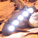 Clip-on Cap Hat Lamps 5 LED Headlamp Flashlight Camping Fishing Head Light Newly