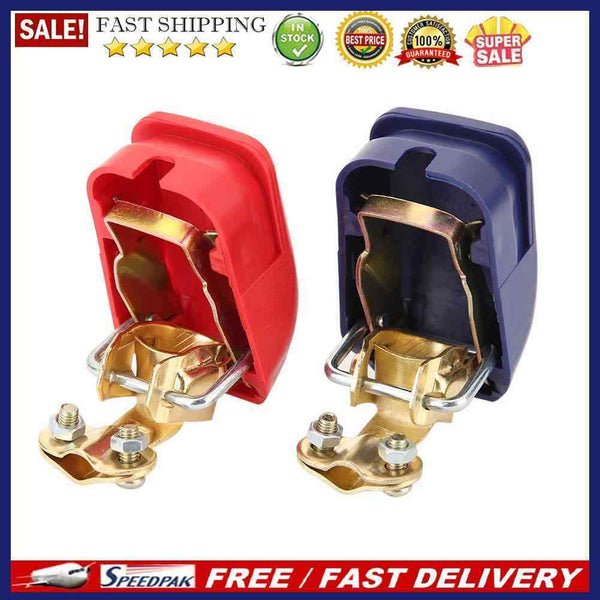 Universal 1 Pair 12V Quick Release Battery Terminals Clamps for Car Caravan