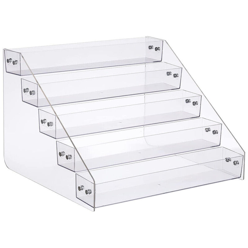 Tiered Acrylic Rack Nail Polish Display Jewelry Stand Kitchen Spice Storage Box