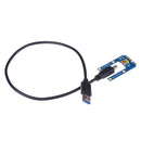 40cm MINI PCI-E USB 3.0 PCI-E Express 1X to16x Extender Riser Card Adapter SATA