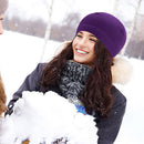 Beanies Hats Winter Warm Sports Cycling Running Ski Bonnet Caps (Purple)