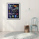 5D Diamond Painting Kit DIY Blackboard Picture Full Round Drill Mosaic Wall Arts