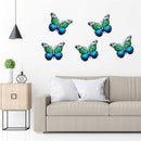 16.5cm Metal Wrought Iron Sculptures Butterfly Garden Wall Hang Butterfly Decor