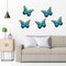 16.5cm Metal Wrought Iron Sculptures Butterfly Garden Wall Hang Butterfly Decor