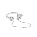 Jewelry Alloy Hip-Hop Punk Rings Multi-layer Chain Rings Open Finger Rings
