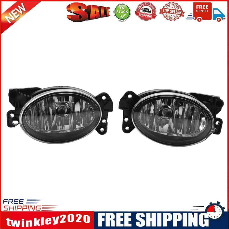 Clear Lens Fog Lamp w/ Bulb for Mercedes Benz C E G GL M Class (Left+Right)