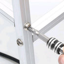 Stainless Steel Screwdriver Bits Holder Keychain Extension Drill Screw Adapter