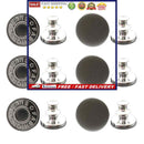 Instant Buttons Pins Jeans Pants Buttons Replacement No Tools No Screw Requ