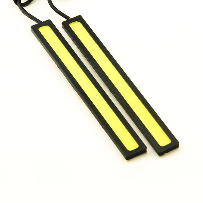 2pcs Waterproof 12V LED COB Car Auto DRL Driving Daytime Running Lamp Fog