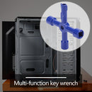 Multi-function Universal Cross Key Wrench for Electric Control Cabinet Door