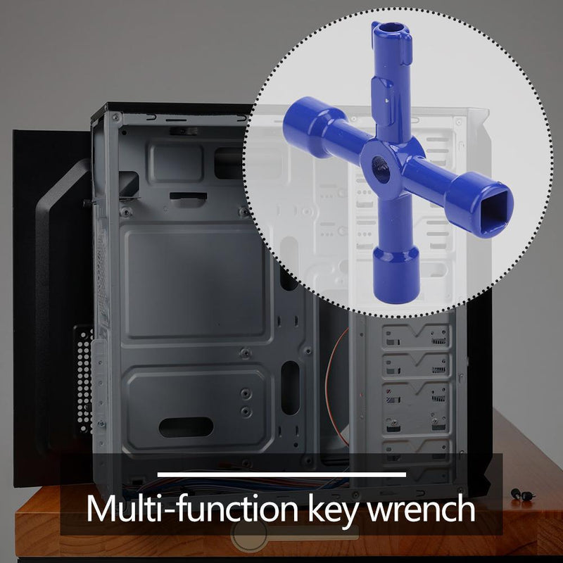 Multi-function Universal Cross Key Wrench for Electric Control Cabinet Door
