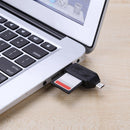 2 in 1 Multi-Function USB2.0 OTG Card Reader TF/SD Card Reader Adapter Newly