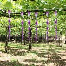 6pcs Bird Repellent Stick Reflective Spiral Deterrent Garden Decor (Purple)
