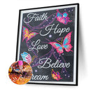 DIY Alphabet Letter Kit 5D Special Shaped Luminous Diamond Painting (X035) Newly
