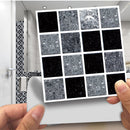 Retro Floor Tiles Wall Stickers Self-adhesive Decals for Kitchen (MSC066) Newly