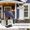Portable Solar Light Stairs Remote Control Solar LED Light for Home Garden Decor