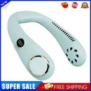3000mAh LED Digital Air Cooling Hanging Neck Bladeless Sports Fans (Green)