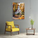 12x16 inch Full Round Drill Diamond Painting House in Forest Mosaic Picture Kit