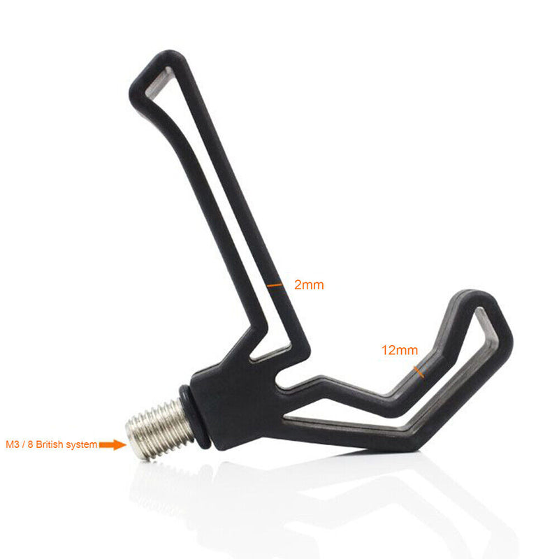 2pcs M3/8 Fishing Rods Rest Gripper Head Carp Fish Pole Holder Bracket Stand