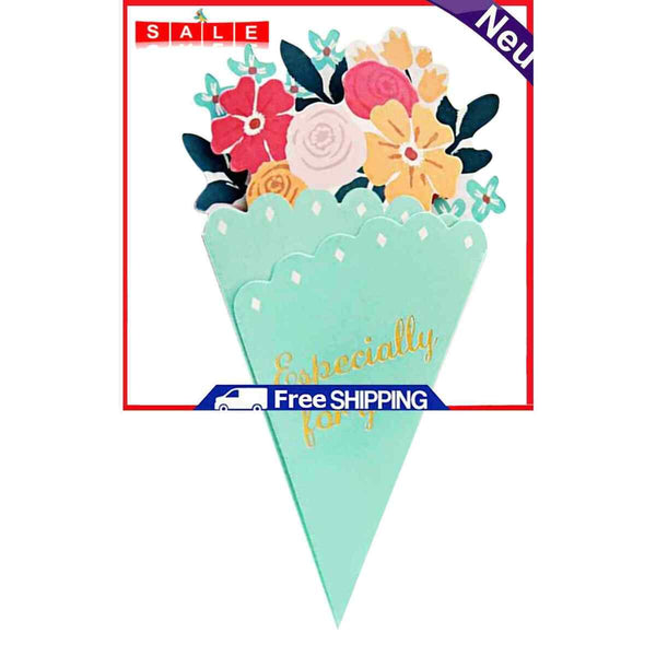 Bouquet Greeting Card, Thank You Note Cards, for Wedding, Birthday, Graduation