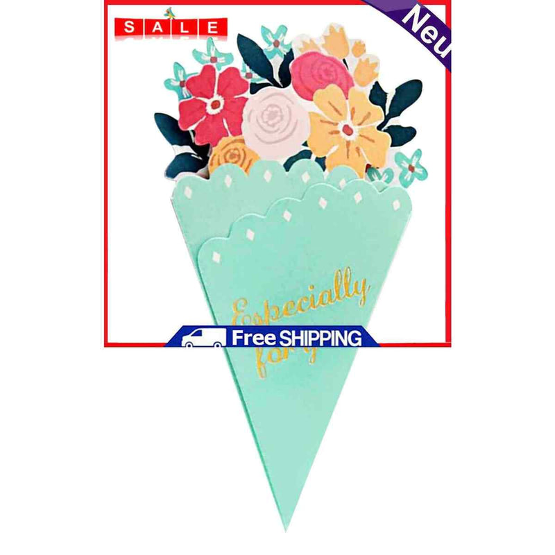 Bouquet Greeting Card, Thank You Note Cards, for Wedding, Birthday, Graduation