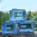 12L Capacity Outdoor Water Bucket Portable Driving Water Tank Container w/Faucet