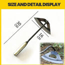 2x Hand Hoe-Lightweight Hand-held Hardened Hollow Hoe Garden Edger Weeder