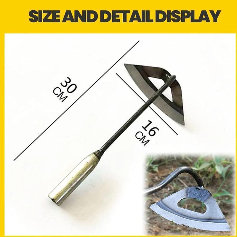 2x Hand Hoe-Lightweight Hand-held Hardened Hollow Hoe Garden Edger Weeder