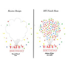GLOBEAGLE DIY Guests Sign - in Canvas Fingerprint Painting for Wedding-D