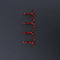 20pcs Barbed Crank Sharp Fishing Hooks Pesca Tackle with 3 Anchors