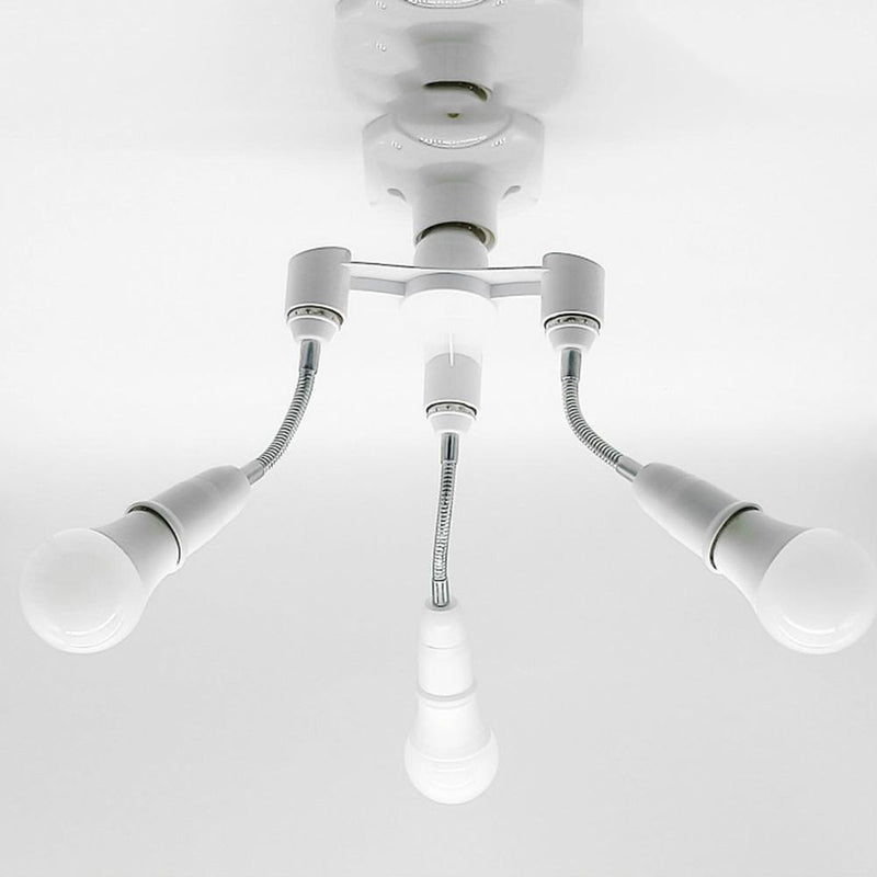 3pcs 3 in 1/4 in 1/5 in 1 E27 to E27 Base Socket Splitter LED Light Lamp