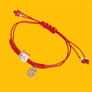 Charm Gifts Cute Women Couple Bangles Colorful Rope Lucky Cat Bracelet Handmade