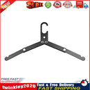 Aluminum Alloy Folding Coat Hanger Portable Clothes Drying Rack (Black) Newly